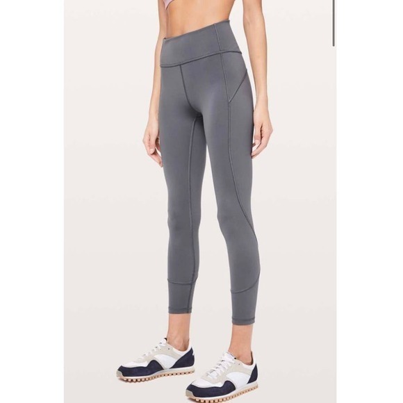 Lululemon In Movement‎ 7/8 Tight *Everlux 25" Titanium - Picture 1 of 11